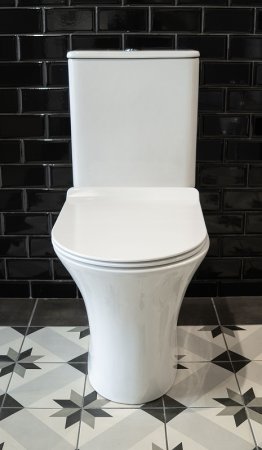 Унитаз компакт Creto Cer C3 1003-002Cer-C3W с бачком и сиденьем Микролифт 