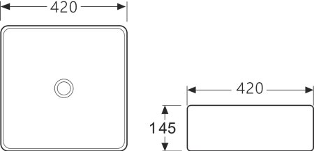 Раковина Ceramica Nova Form 41 см CN2002 