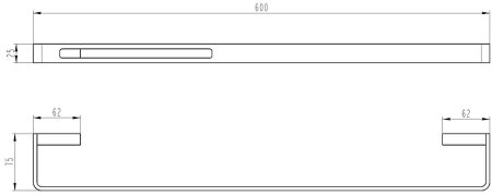 Полотенцедержатель Boheme Q 10942-MG Золото матовое 