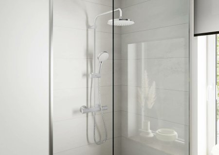 Душевая система Hansgrohe Vernis Blend Showerpipe 26089000 с термостатом Хром 