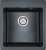 Мойка кухонная Paulmark Zemar PM104651-BLM черный металлик 
