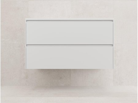 Тумба подвесная "ЛИМА 80" эмаль, под раковину LINE 80, 2 ящ., PLUS, белый матовый 