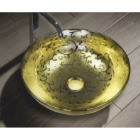 Раковина накладная MELANA MLN-T4004-G19 Золото