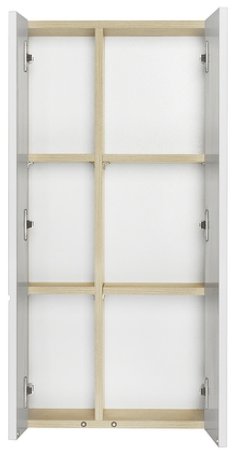 Подвесной шкаф Aquaton Мишель 43 1A243903MIX40 Дуб эндгрейн Белый 