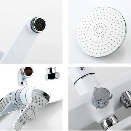 Душевая система Frap F2441 Белая Хром 