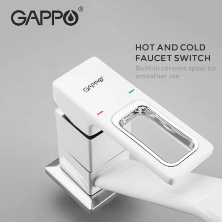 Смеситель для кухни Gappo G17-8 G4517-8 Белый 
