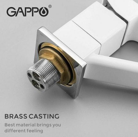 Смеситель для кухни Gappo G17-8 G4517-8 Белый 