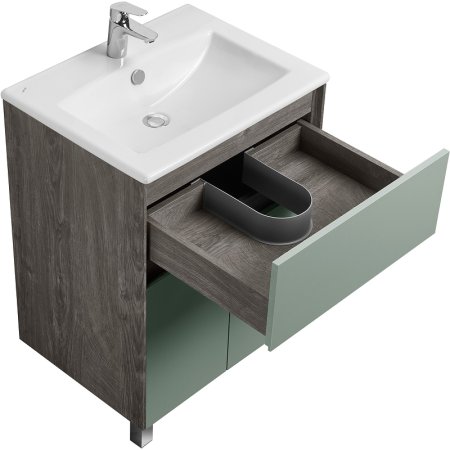 Тумба под раковину Aquaton Форест 60 1A278201FR9C0 Дуб рошелье Сумеречный голубой 