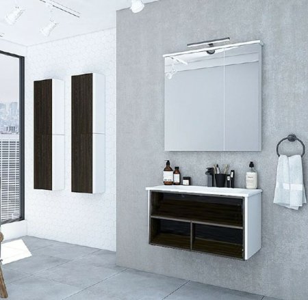 Тумба под раковину Aquaton Брук 100 1A201601BCDF0 подвесная Дуб феррара 