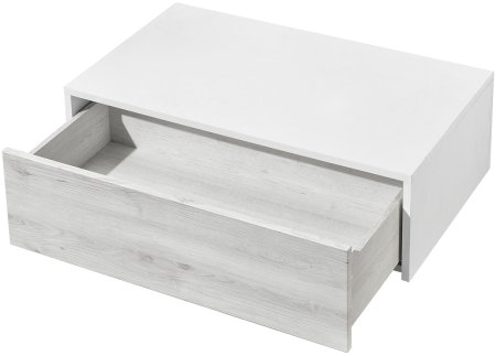 Тумба Aquaton Сакура 80 1A236603SKW80 подвесная Ольха наварра Белый глянец 