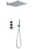 Душевая система встраиваемая с термостатом AltroBagno Cascata 04-01.01 Cr хром 