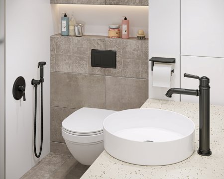 Смеситель Timo Arisa 5311/03F для раковины, черный 