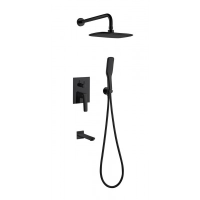 Душевая система встраиваемая Landberg LB5030P BM чёрная матовая