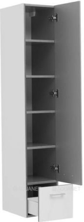 Шкаф-пенал для ванной Aquanet Верона 30 белый (подвесной) 