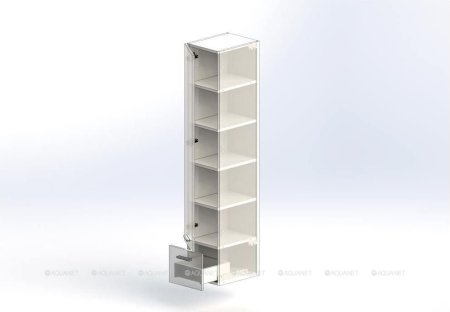 Шкаф-пенал для ванной Aquanet Верона 30 белый (подвесной) 