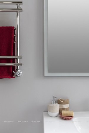 Зеркало Aquanet Гласс 100 белый LED 