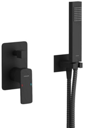 Душевая система Excellent Keria AREX.SET.2045BL Черный матовый 