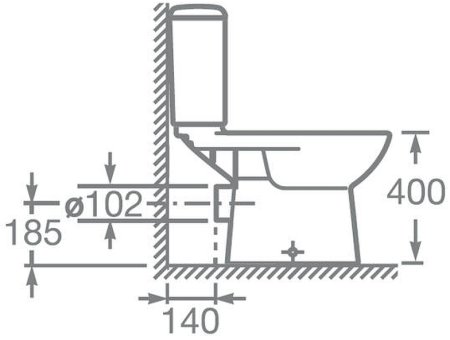 Унитаз компакт Roca Access 34P23800Y с бачком и сиденьем Микролифт 