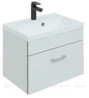 Тумба с раковиной Aquanet Верона 50 белый матовый (раковина Нота 50)