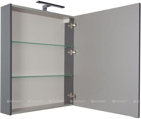 Зеркало-шкаф Aquanet Алвита 70 серый антрацит 