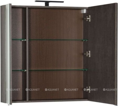Зеркало-шкаф Aquanet Эвора 80 дуб антик 