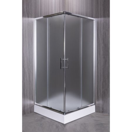 Душевой уголок Esbano ESD-8024 с поддоном 90x90 см, профиль хром, стекло рифленое 