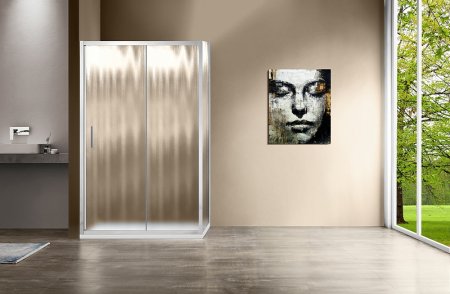 Душевой уголок Vincea Garda 160х100 VSR-1G1016CH профиль Хром стекло шиншилла 