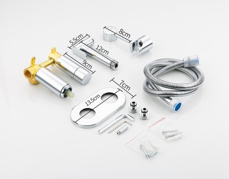 Гигиенический душ со смесителем Frap F7508 Хром 