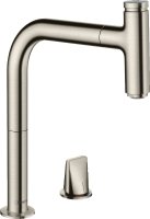 Смеситель Hansgrohe Metris Select M71 73804800 для кухонной мойки, под сталь