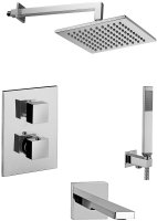 Душевая система Paffoni Level KITLEQ519CR120KING с термостатом Хром