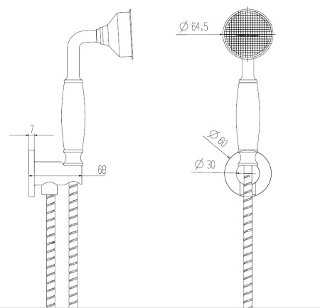 Душевая система Boch mann Marbella Top BM8732 встраиваемая, хром 