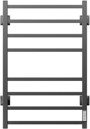 Полотенцесушитель электрический ДВИН L plaza neo 80/50 К диммер квадрат, чёрный матовый (4656759179267) 