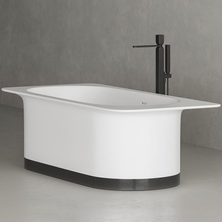 Ванна из искусственного камня Salini Ninfea 180х82 102721M Белая матовая 