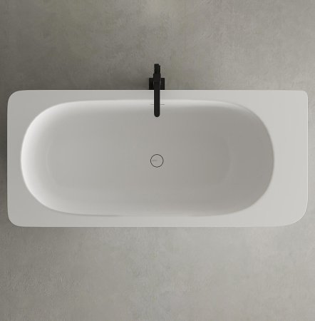 Ванна из искусственного камня Salini Ninfea 180х82 102721M Белая матовая 