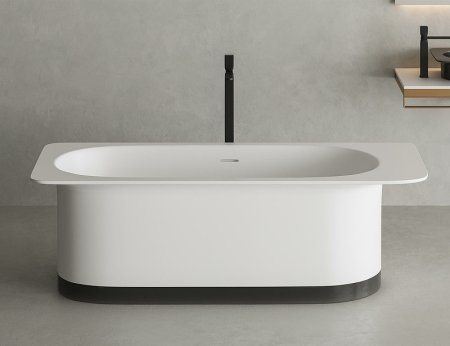 Ванна из искусственного камня Salini Ninfea 180х82 102721M Белая матовая 