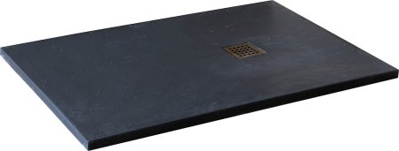 Поддон для душа RGW Stone Tray ST-169G 90х160 с нержавеющей крышкой сифона 
