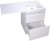 Тумба под раковину Style Line Даллас 120 Люкс Plus подвесная Белая 
