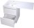 Тумба под раковину Style Line Даллас 120 Люкс Plus подвесная Белая 