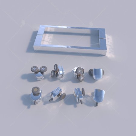 Душевая дверь в нишу RGW Classic CL-14 140х185 профиль хром, стекло прозрачное 