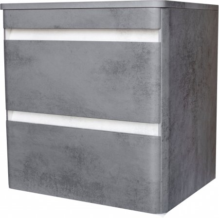 Тумба под раковину Style Line Атлантика Люкс Plus 80 СС-00002283 подвесная Темный бетон 