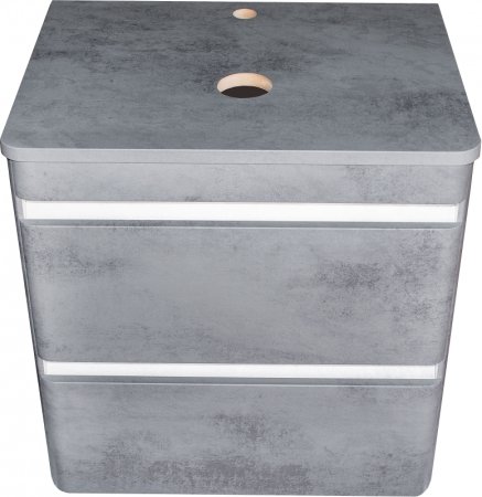 Тумба под раковину Style Line Атлантика Люкс Plus 80 СС-00002283 подвесная Темный бетон 