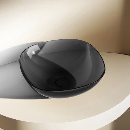 Раковина-чаша Abber Kristall 43 AT2806Onyx Черная 