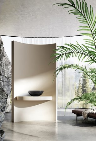 Раковина-чаша Abber Kristall 43 AT2806Onyx Черная 