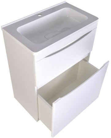 Тумба под раковину Style Line Бергамо 60 СС-00002307 Белая антискрейч 