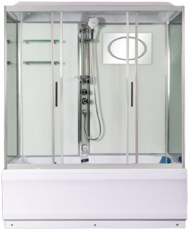 Душевой бокс WeltWasser WW500 Emmer 150/85/55-2 150х85 10000004659 профиль Хром стекло прозрачное 