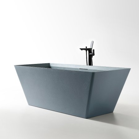Ванна из искусственного камня Abber Berlin 170x75 AM9912G Серая без гидромассажа 