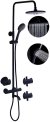 Душевая система с термостатом FASHUN A52426-7, черный 