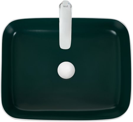 Раковина-чаша WeltWasser Elbach M2195 WG 50 10000005602 Белая Зеленая 
