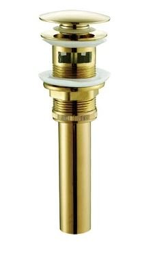 Донный клапан без перелива SantiLine SL-108 Золото 