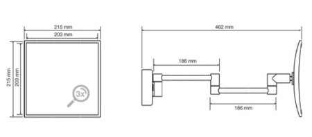 Косметическое зеркало Bemeta 116301212 